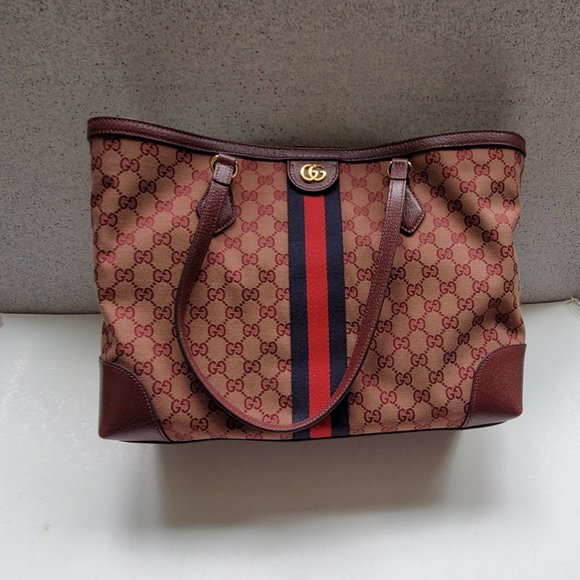 NWT Gucci Ophidia GG canvas web medium tote bag - Picture 6 of 15